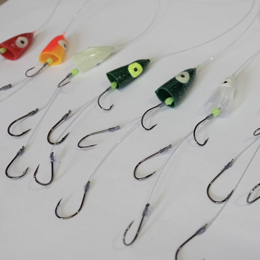 ヒラメ バケ仕掛け タコキャップ 12本セット