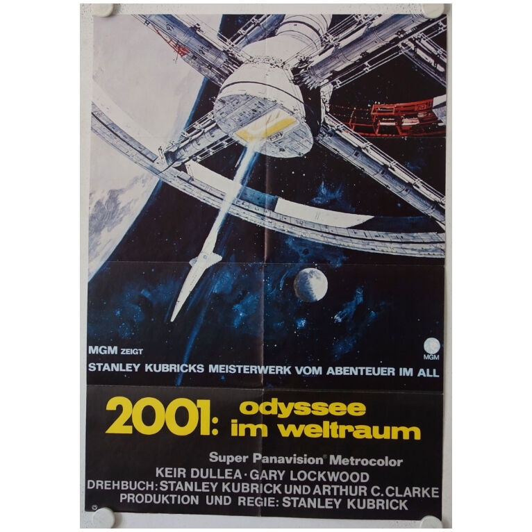 公式 正規品 映画ポスター 01年宇宙の旅 フレーム別 モノクロ おしゃれ インテリア アート 約58 84cm ドイツ版 片面 オリジナル ポスター 01 宇宙の旅映画のポスター 11 X 17 Vladatk Kim Ba