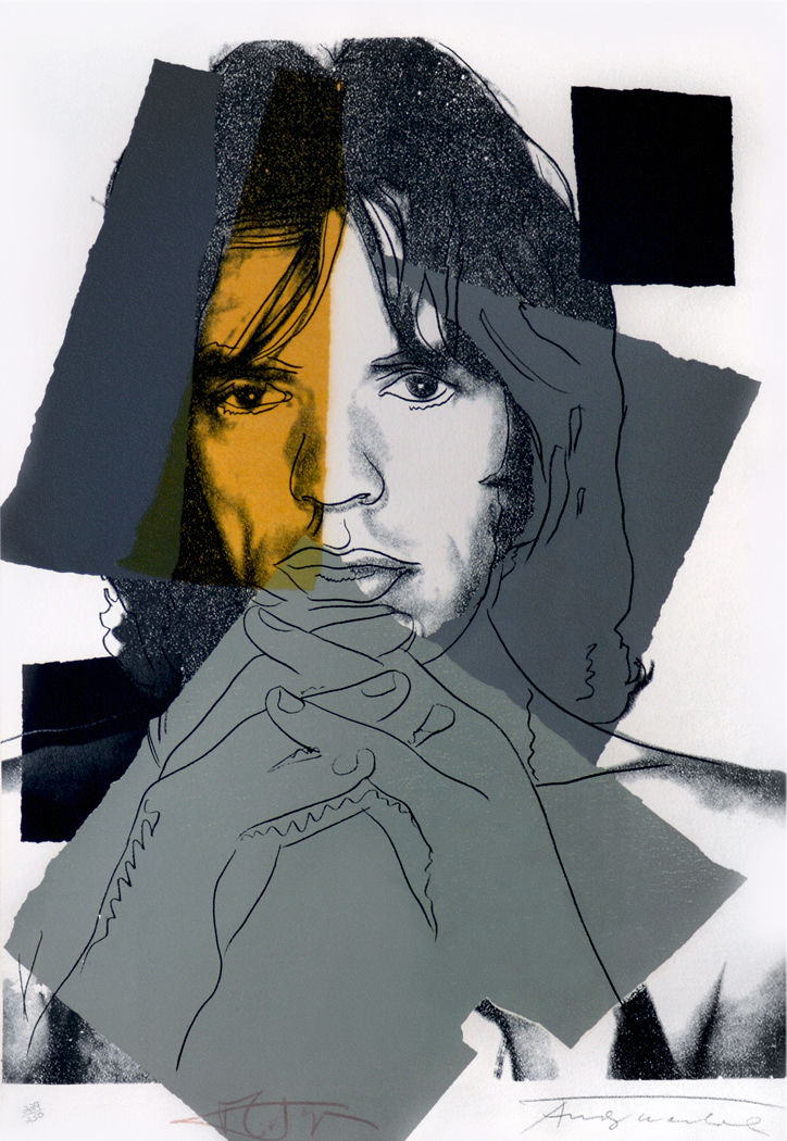 ミックジャガー／アンディ・ウォホール　来日公演　b全ポスター　美品 希少❗️Andy Warhol ミックジャガー1988年初来日ライブポスター