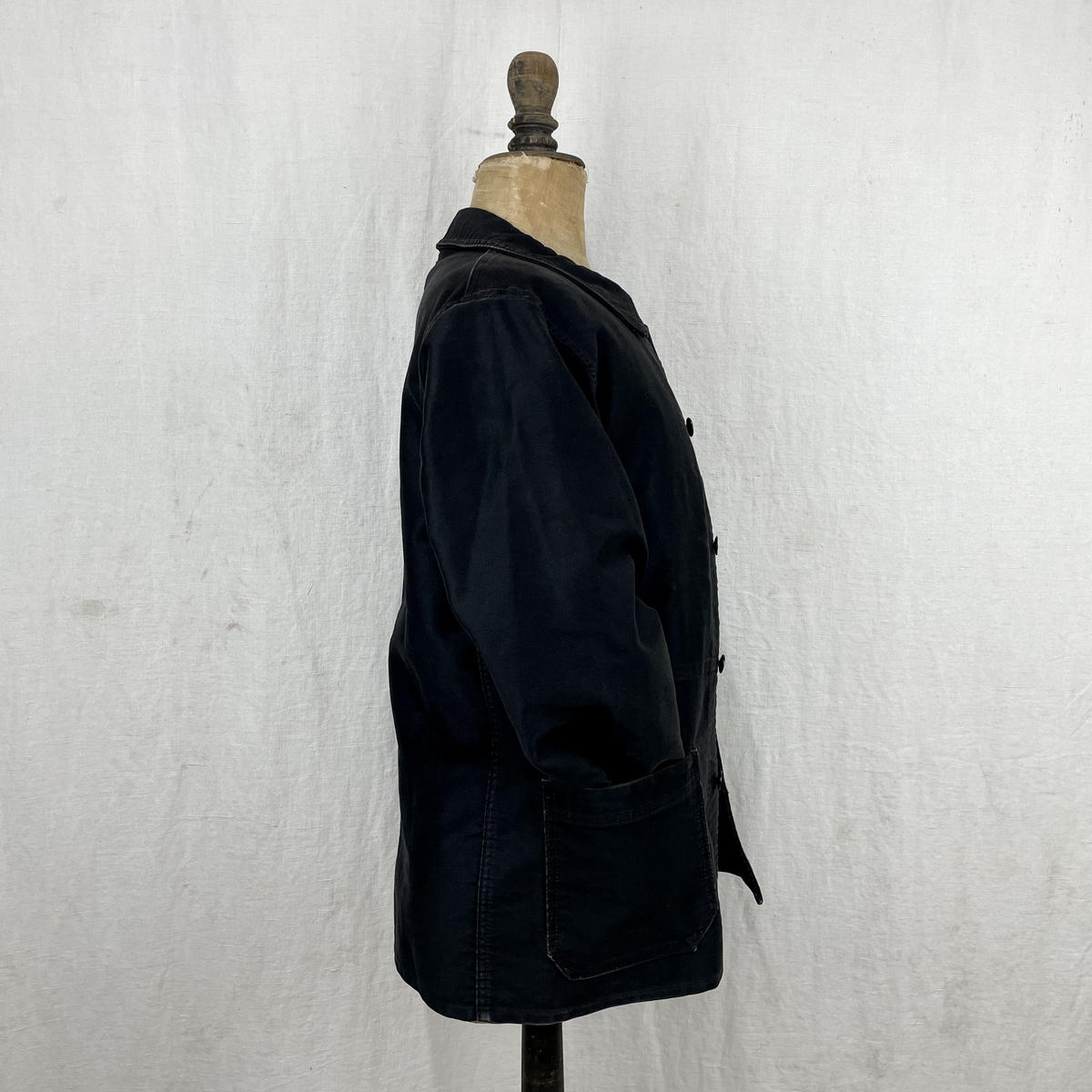 Dubure & Deverchere Black Moleskin Jacket Kif...