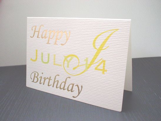 バースデーカード 7月 日にち入り Kifnask