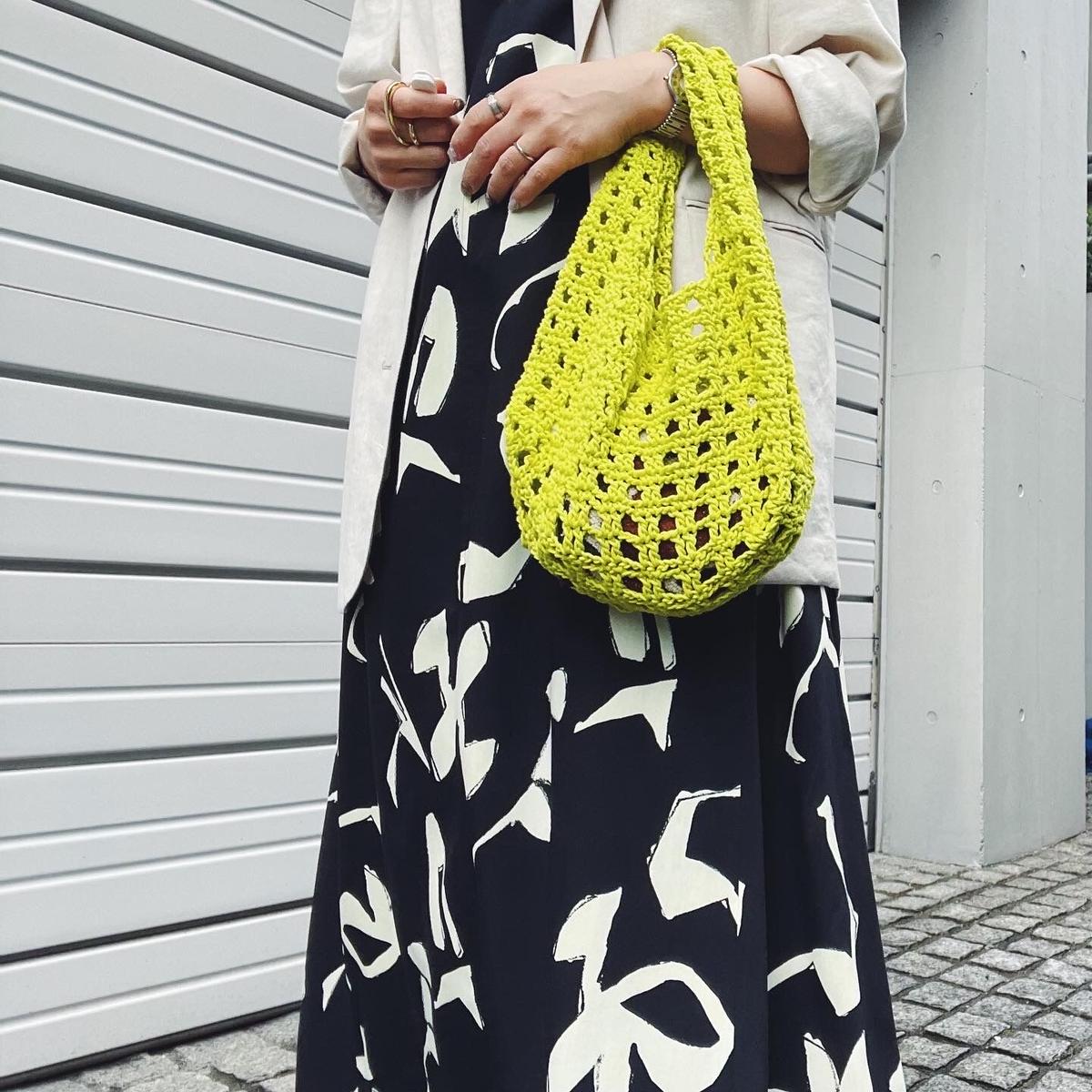 ダウンロード編み図：PDFデータ》【かぎ針編み】方眼編みのワン