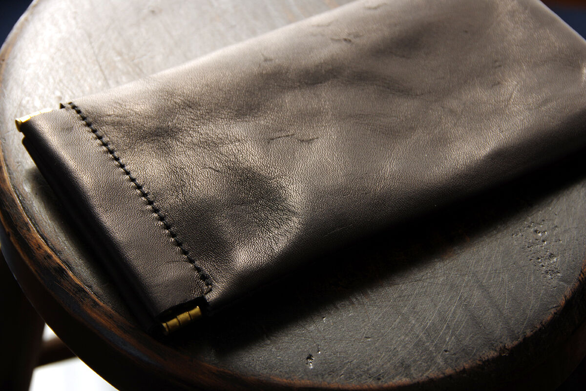《CAVALLO》バネ口メガネ&ペンケース ブラック | KIKUCHI LEATHER 《CAVALLO》バネ口メガネ&ペンケース ブラック | KIKUCHI LEATHER