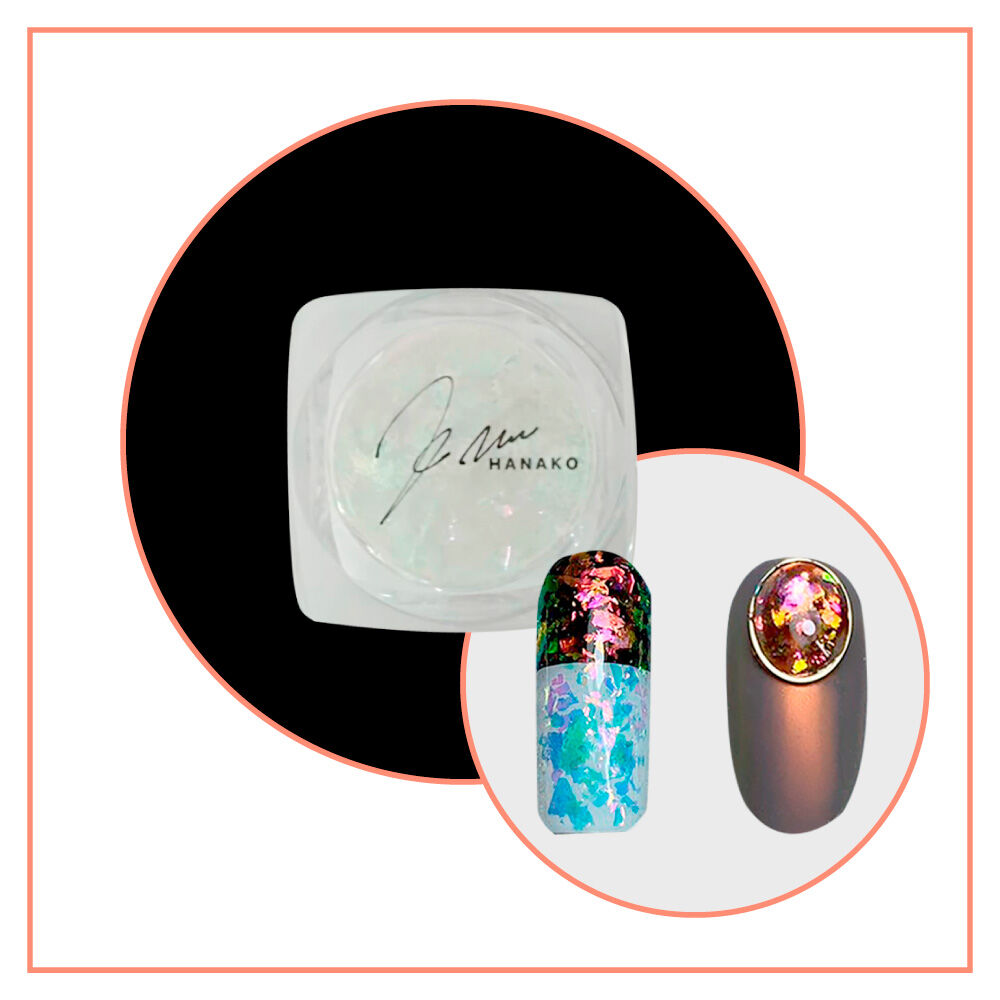 Kiranail Mercury Flake Aurora Flake ピンクオレンジオーロ