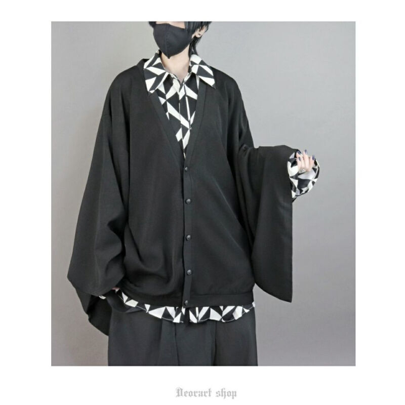 Deorart】 [ 着物袖 ] オーバーサイズ・振袖 Vカーディガン（DRT2666