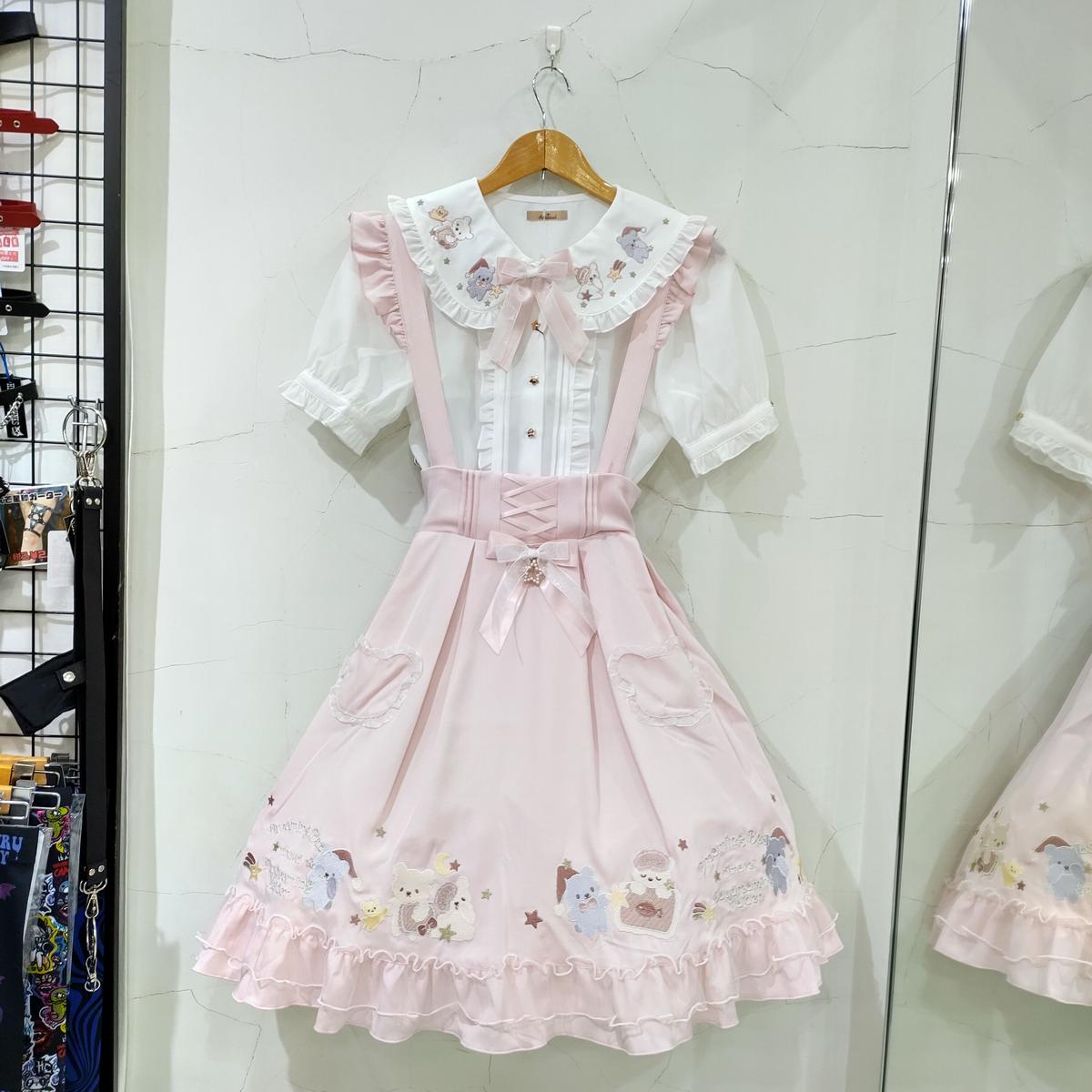 マリナボーダー Fantasy Dreaming Bearスカート ブラウス リボン