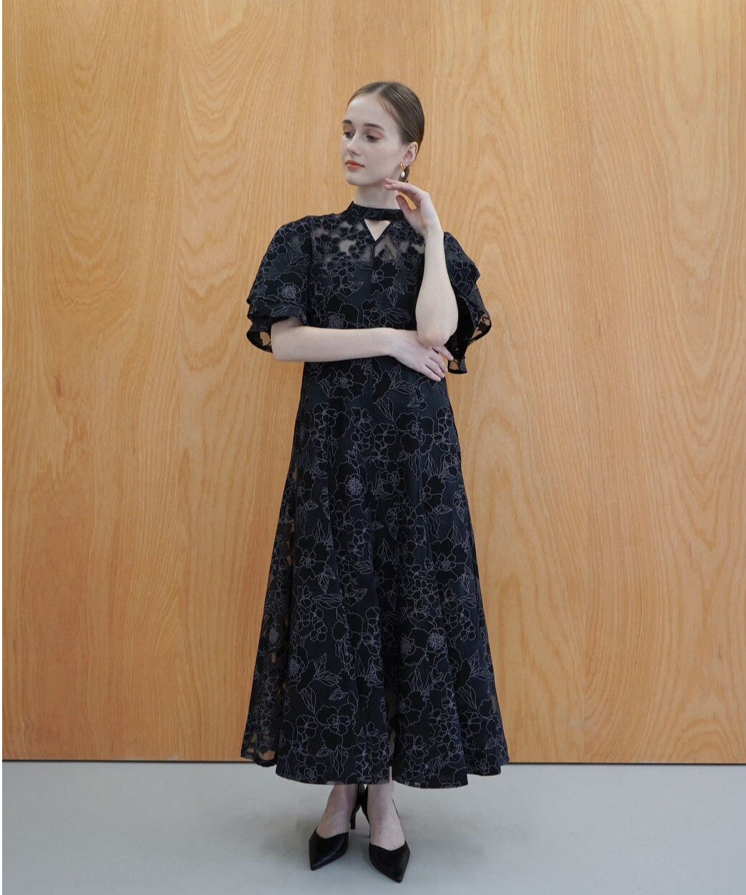 【タグ付き】美品 acka flower lace dress ワンピース flower lace dress – Acka online store
