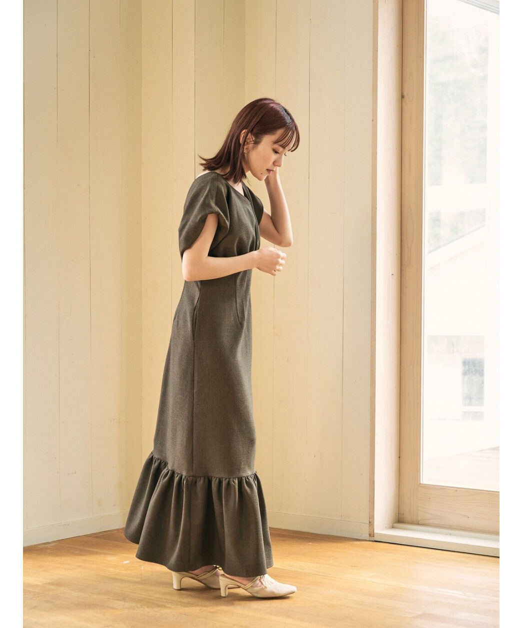 【新品】Acka docking frill one-piece ワンピース 2 docking frill one-piece – Acka online store