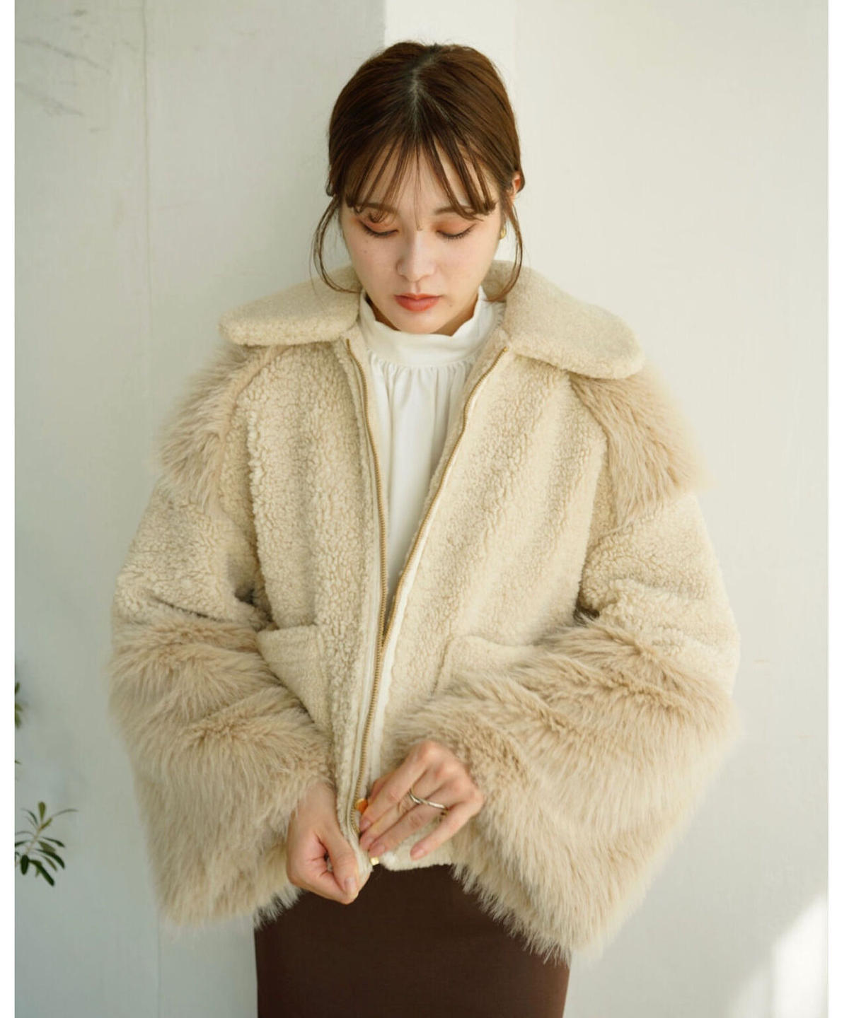 70%OFF】 acka balloon short far coat ファーコート アウター