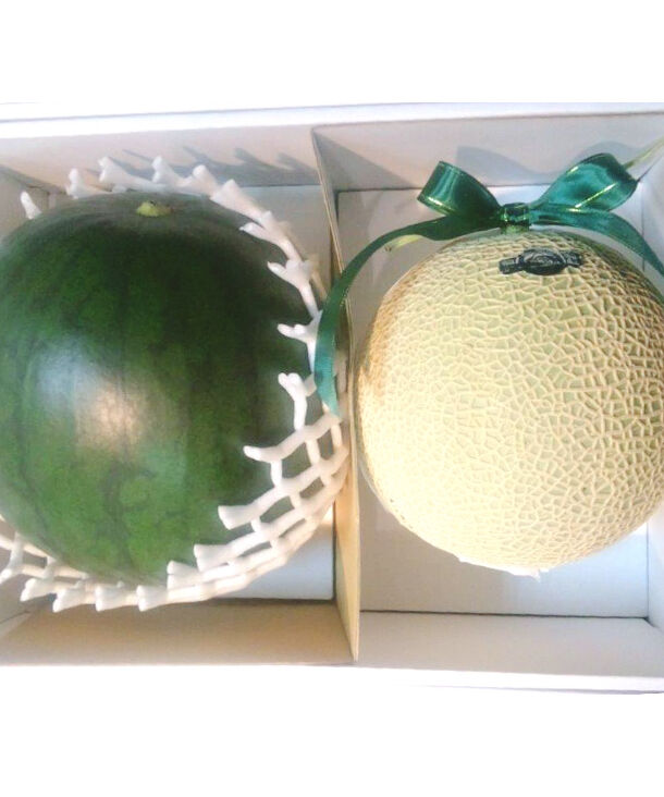 静岡マスクメロン&黒小玉すいかセット DMS-10 | 旬のフルーツ 北慶