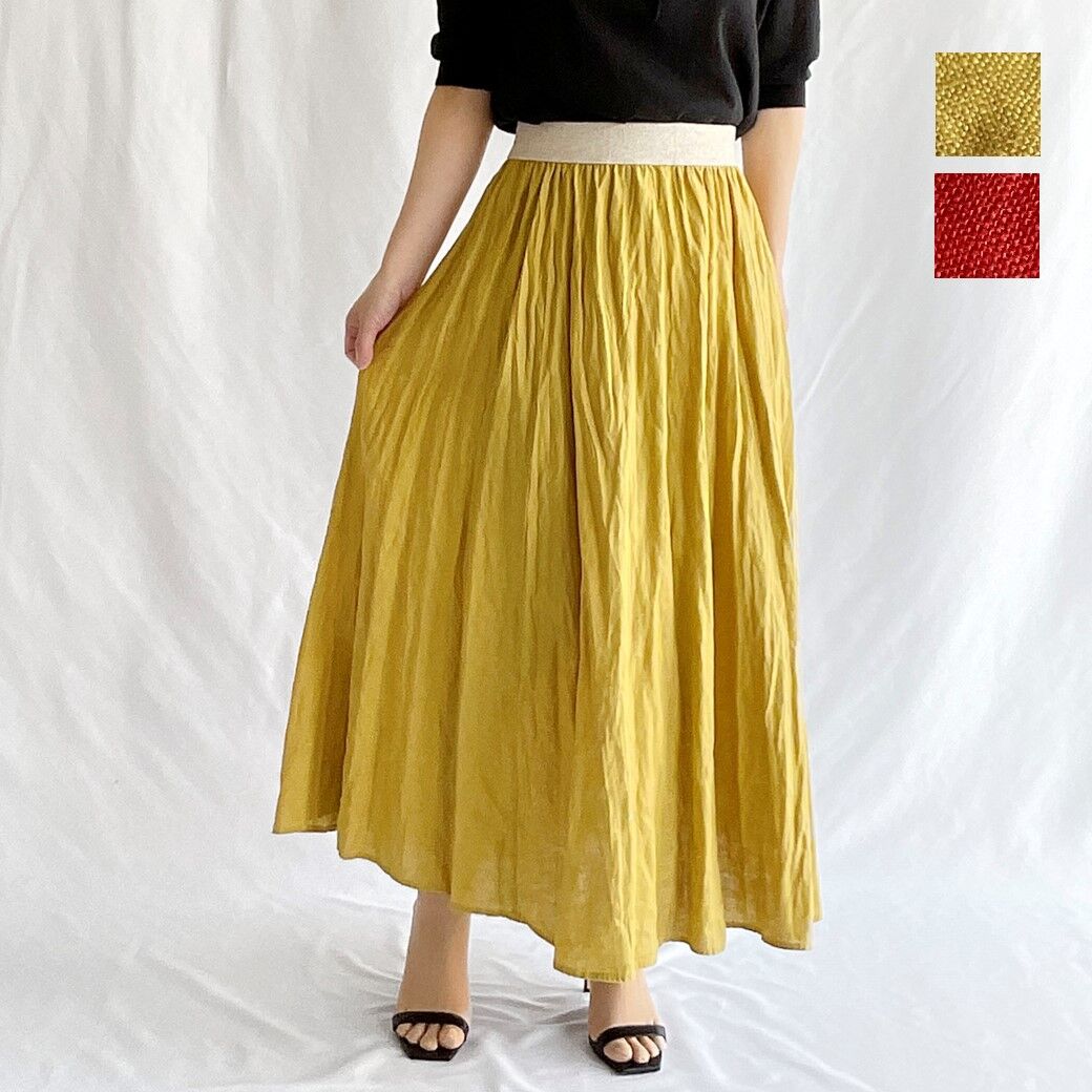 vivaprestoヴィヴァプレスト リネンロングスカート 322601 | kleur