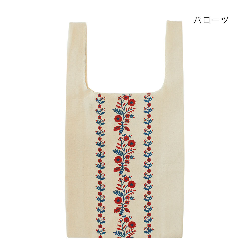 ハンガリー パローツ 刺繍柄 フォークロア マルシェバッグ エコバッグ コﾁカｰﾆバル第2楽章