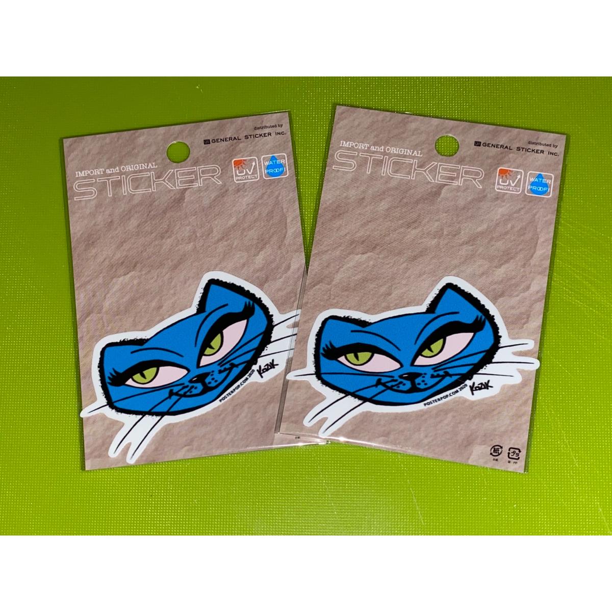 アメリカ 猫 Frank Kozik フランク コジック 耐水ステッカー コﾁカｰﾆ
