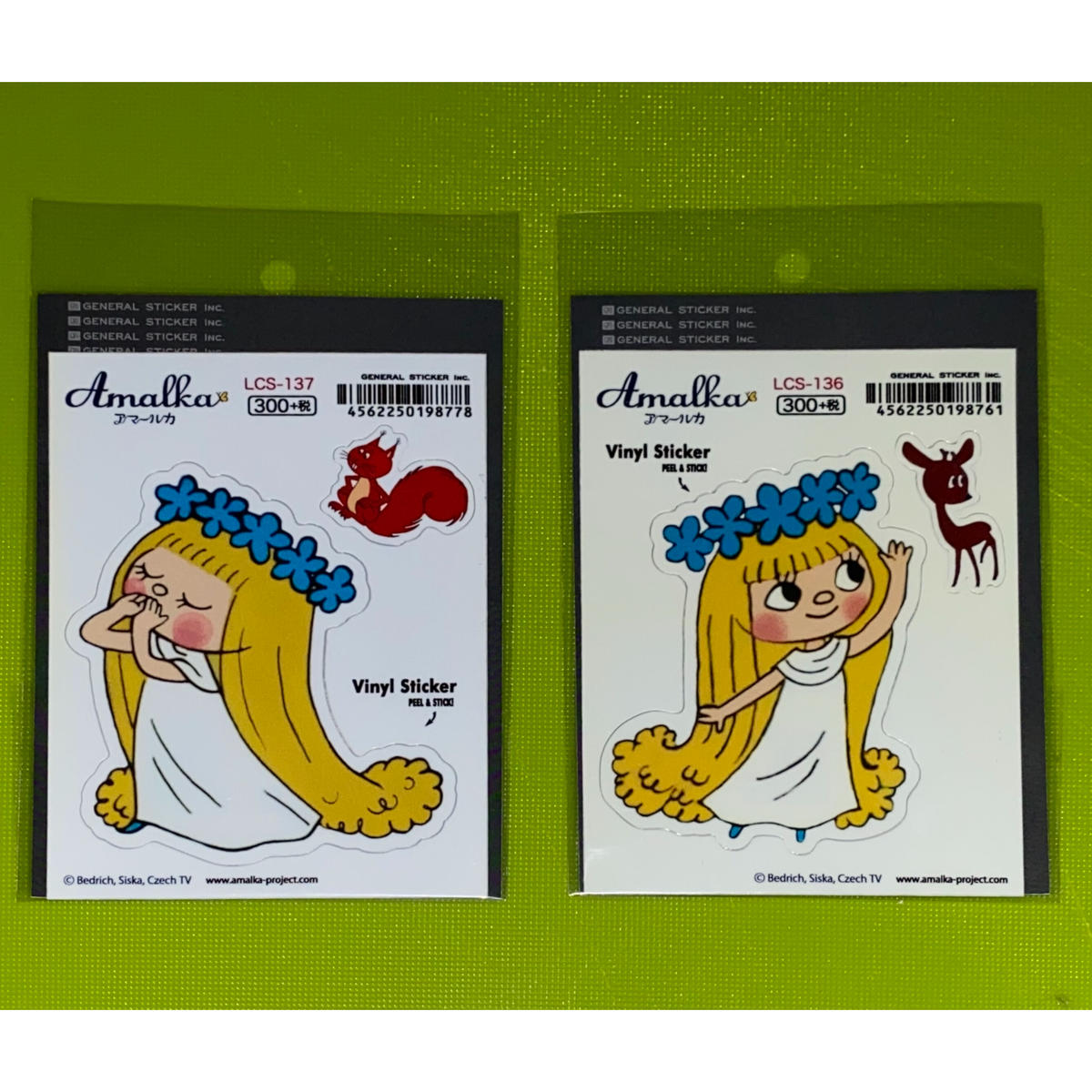 アマールカ リス バンビ 耐水ステッカー 屋外使用可 コﾁカｰﾆバル第2楽章