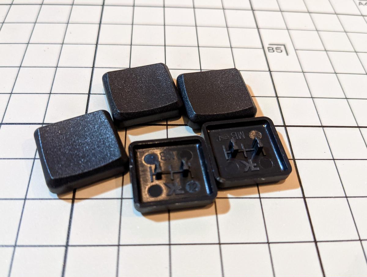 Mbk Choc Low Profile キーキャップ 黒 1u 5個 Black 1