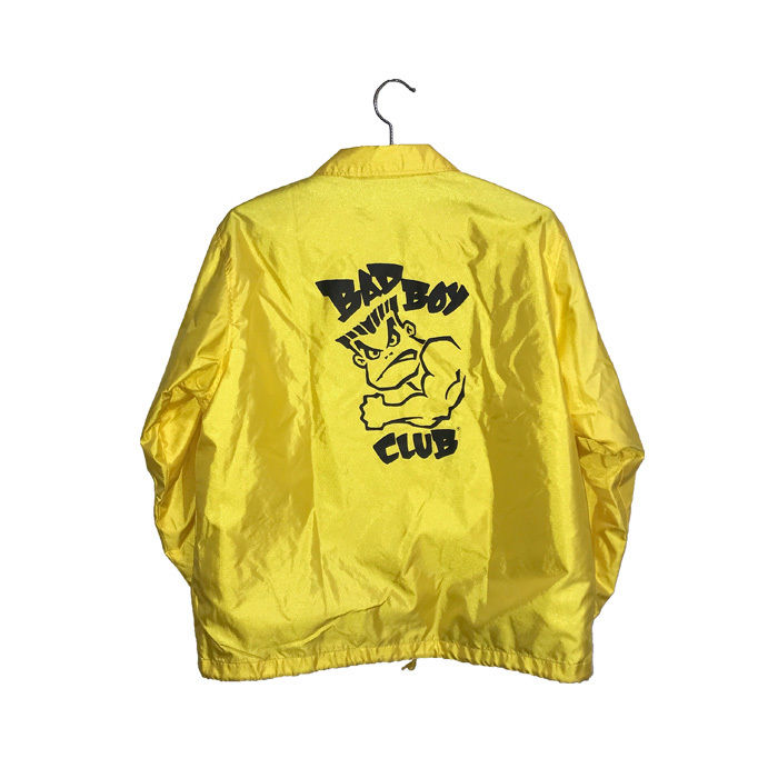 【USED】90'S BAD BOY CLUB COACH JACKET YELLOW