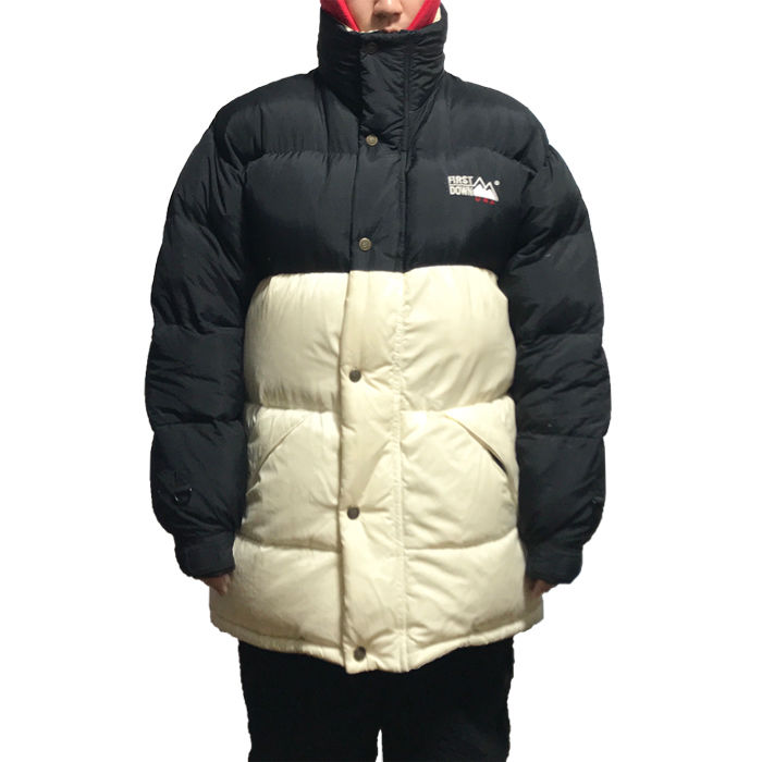 【USED】90'S FIRST DOWN USA DOWN JACKET KONBINI