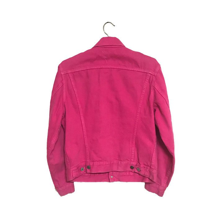 【USED】LEVI'S NEON PINK DENIM JACKET KONBINI