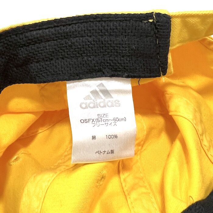 【USED】00'S ADIDAS CAP YELLOW KONBINI