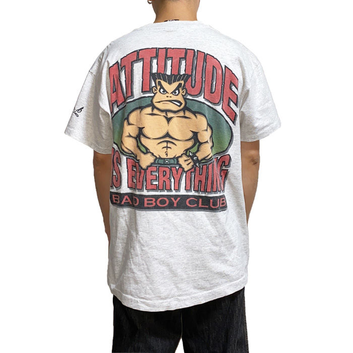 【USED】90'S BAD BOY CLUB TSHIRT "ATTITUDE IS EV...
