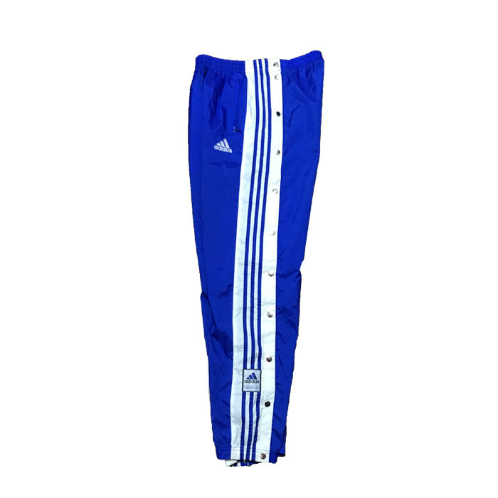 ãUSEDã90'S ADIDAS SNAP BUTTON NYLON TRACK PANTS