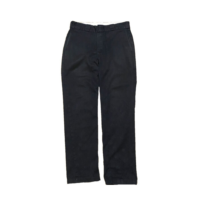 【USED】DICKIES WORK PANTS BLACK KONBINI