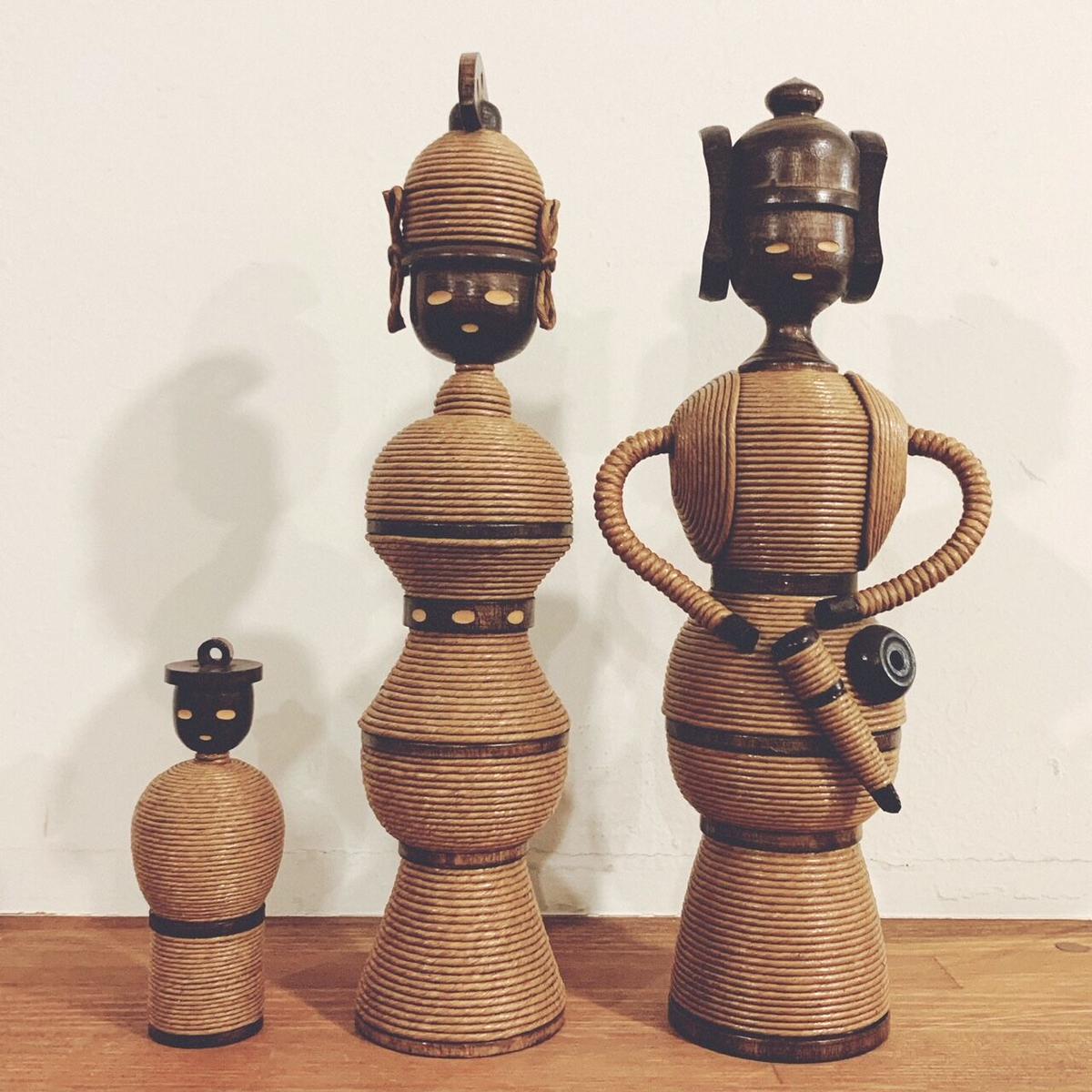 創作こけし はにわ 3体セット 象々の郷土玩具 創作こけし はにわ 3体セット 象々の郷土玩具