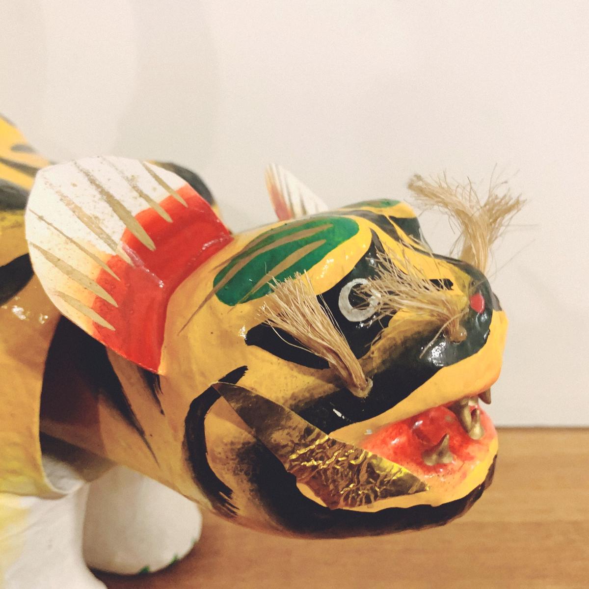 【郷土玩具】廃絶　久ノ浜張子　虎 郷土玩具】廃絶 久ノ浜張子 虎 郷土玩具】廃絶 久之浜張子 千両べ