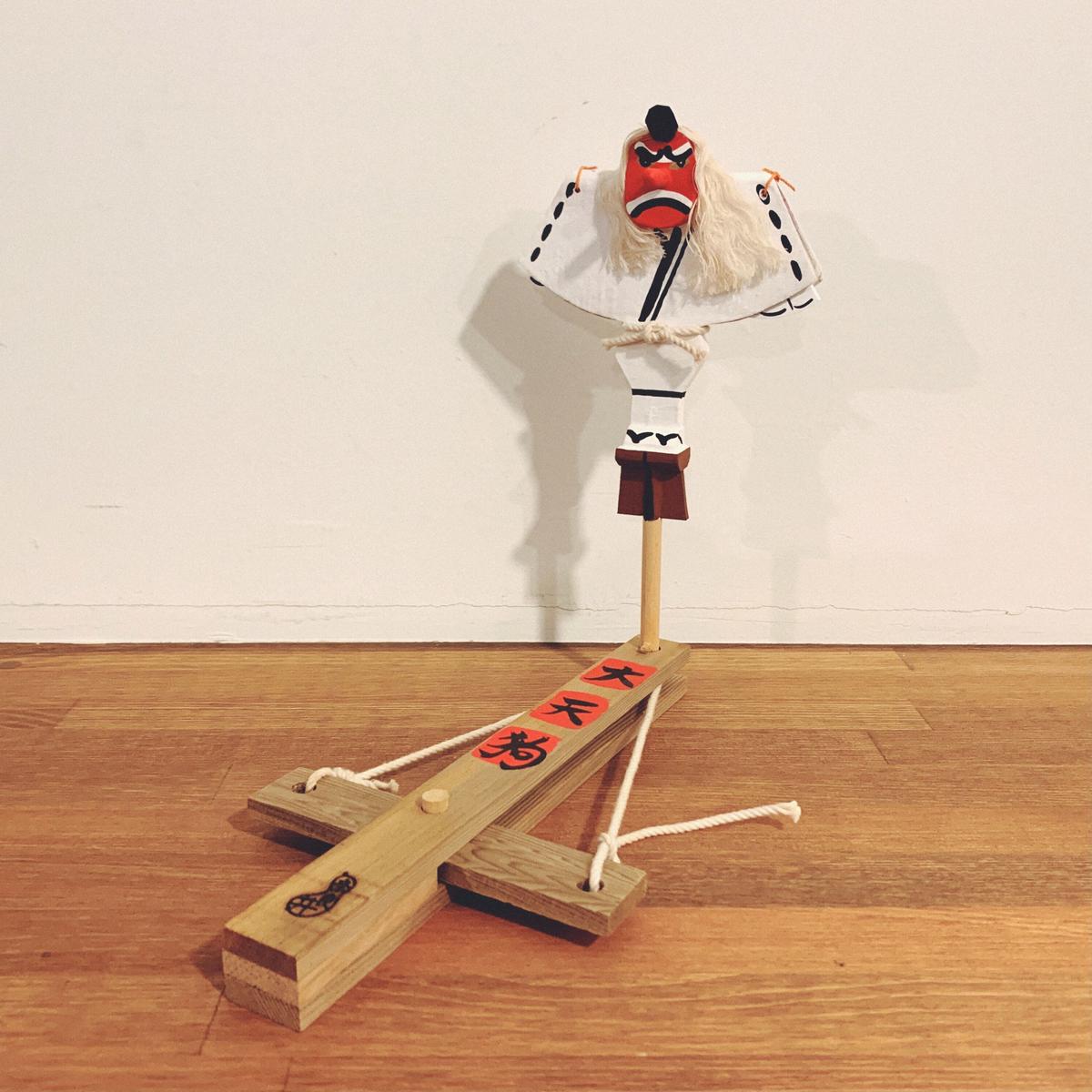 奈良井からくり人形「うなぎつかみ」郷土玩具、からくり、奈良井宿、民芸品