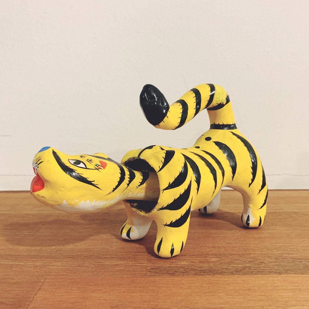 虎 郷土玩具 三春張子腰高虎 出雲の張子虎 倉敷はりこの虎 神農さんの