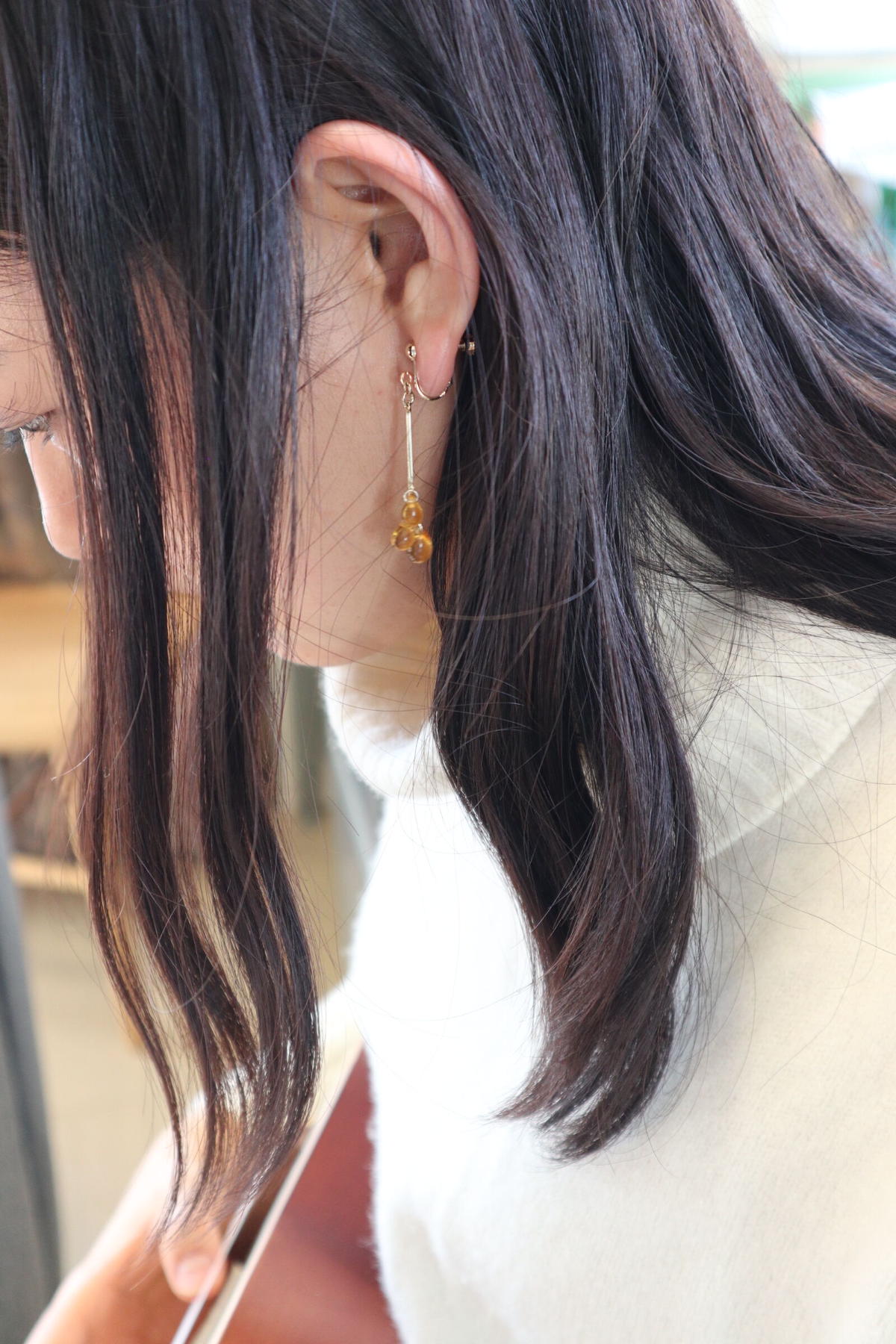 はちみつイエロー しずく イヤリング ピアス Kumya37 S Store