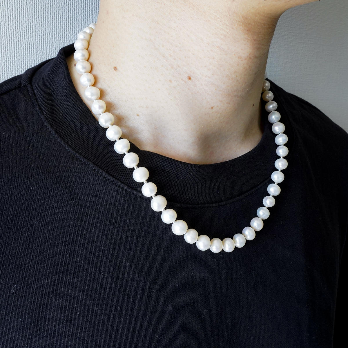 淡水パールネックレス 可愛い♪ キラキラ 花びら淡水 業務用卸値