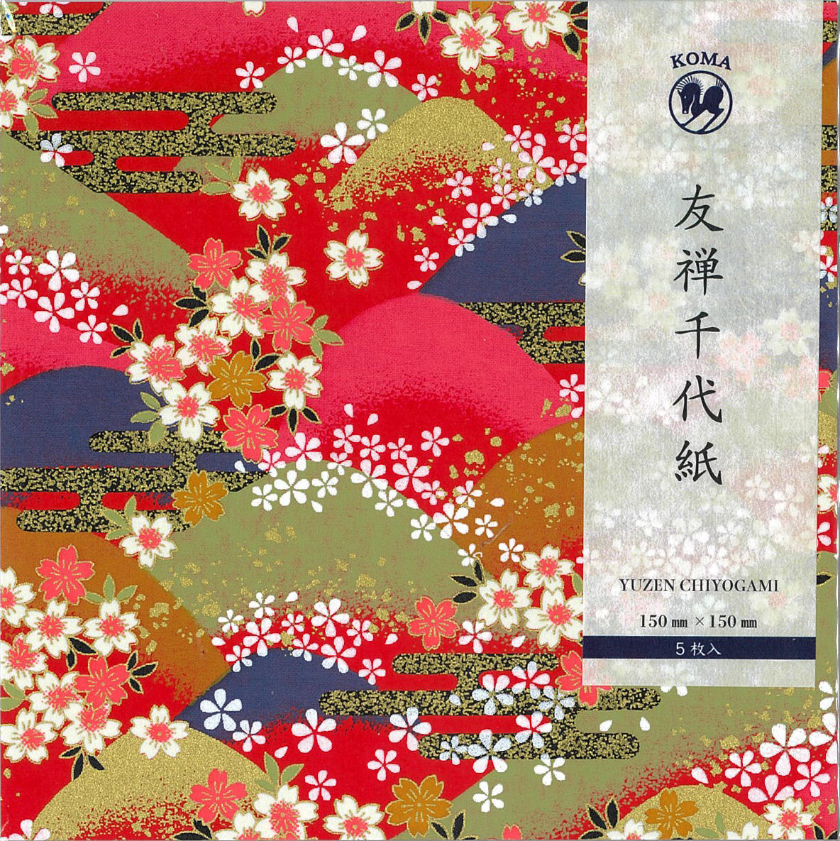 京染友禅千代紙 15㎝ 同柄5枚入 桜E | おりがみ屋さんドットコム 京染友禅千代紙 15㎝ 同柄5枚入 桜E | おりがみ屋さんドットコム