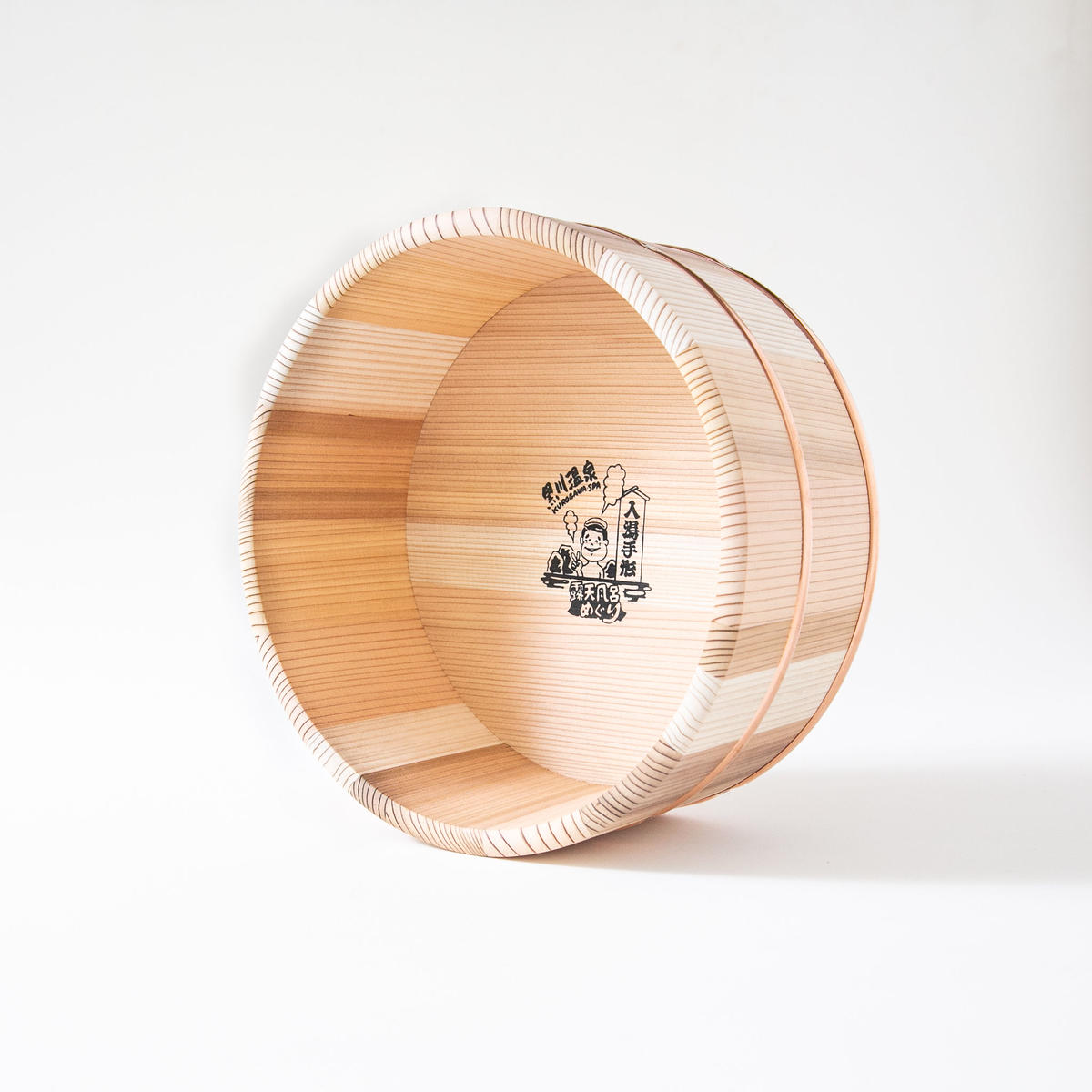 黒川温泉 木桶 イラスト Kurokawaonsen