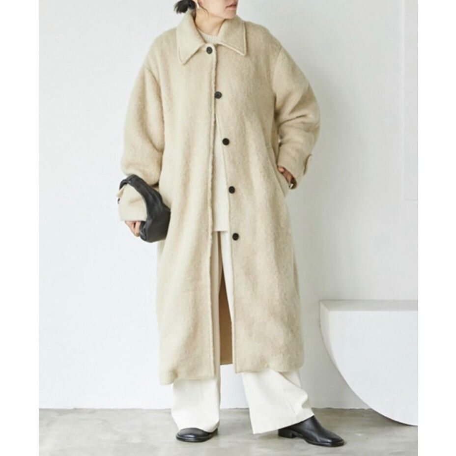 6 Roku shaggy coat 38 Kelly シャギーコート