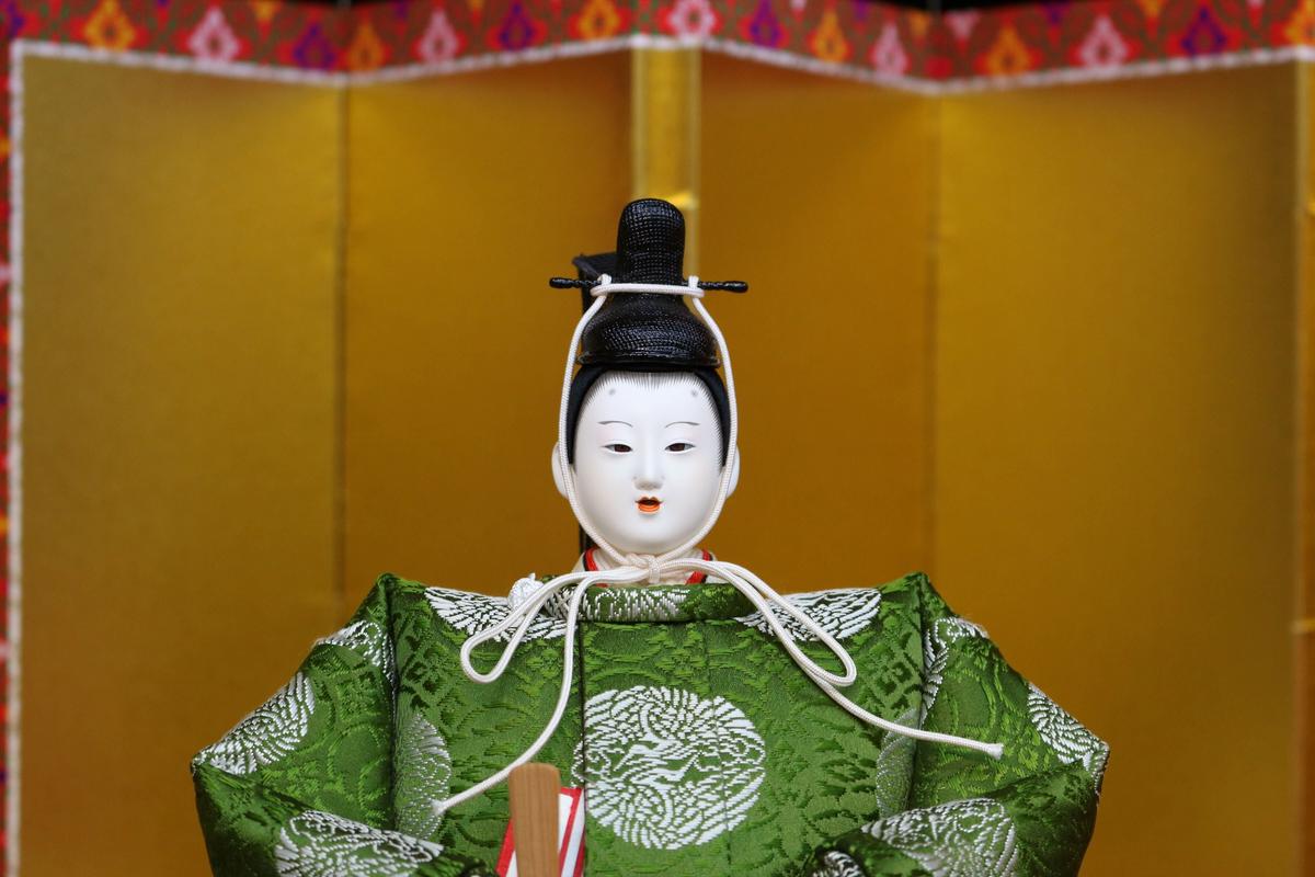 創作人形花魁 お稲荷さんべらぼう瀬川 傾城（花魁ーおいらんー）ピンク×水色＜立体和紙人形A