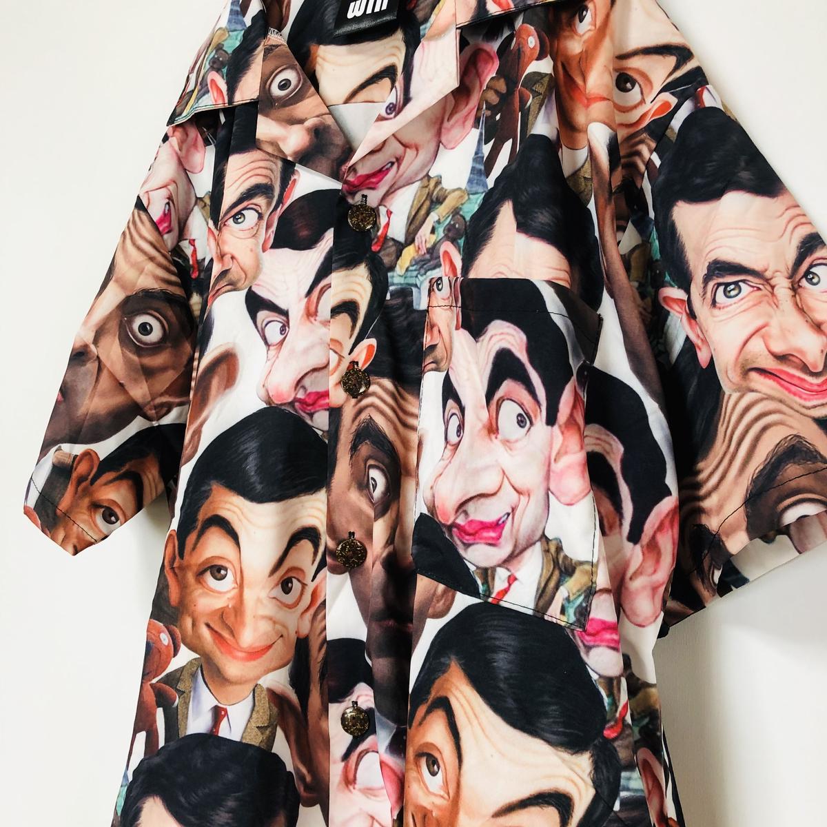 コメディ Mr ビーン デザイン柄シャツ キュウリガン Online Shop