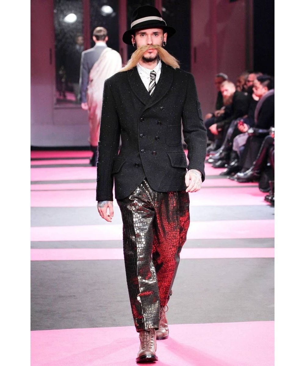 13aw yohji yamamoto pour homme ラメ ダブルジャケット HQ-J...