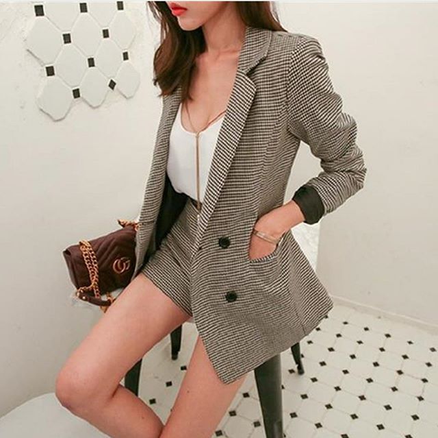 千鳥柄セットアップ Diana Official