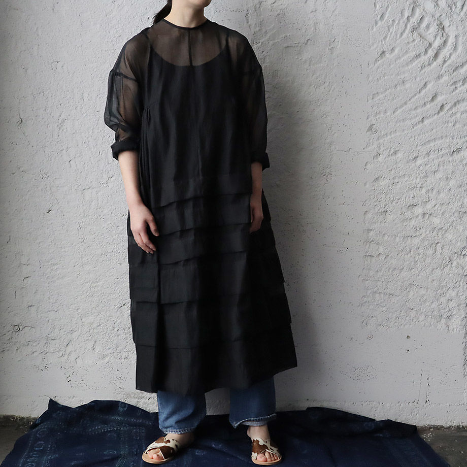 Tabrik organdy dress (black) | nii-B | WEBSHOP Tabrik organdy dress (black) | nii-B | WEBSHOP