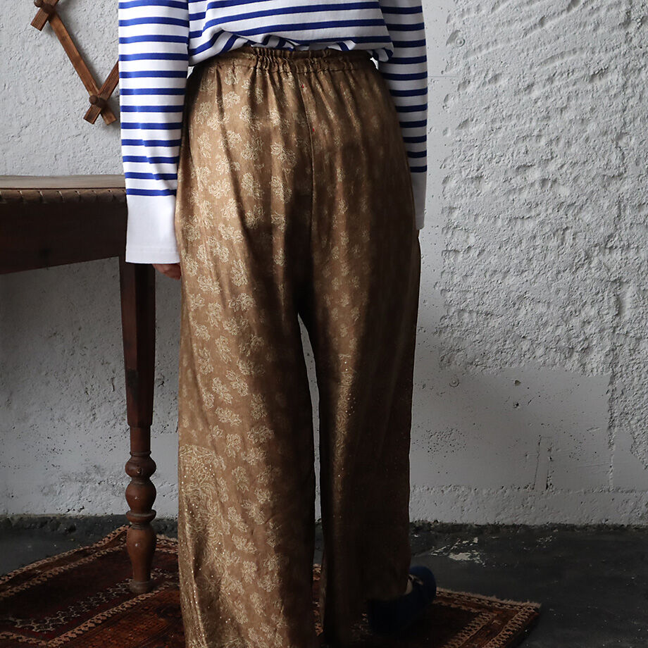 TOWAVASE sarasa silk pants (camel) | nii-B | WE... TOWAVASE sarasa silk pants (camel) | nii-B | WE...