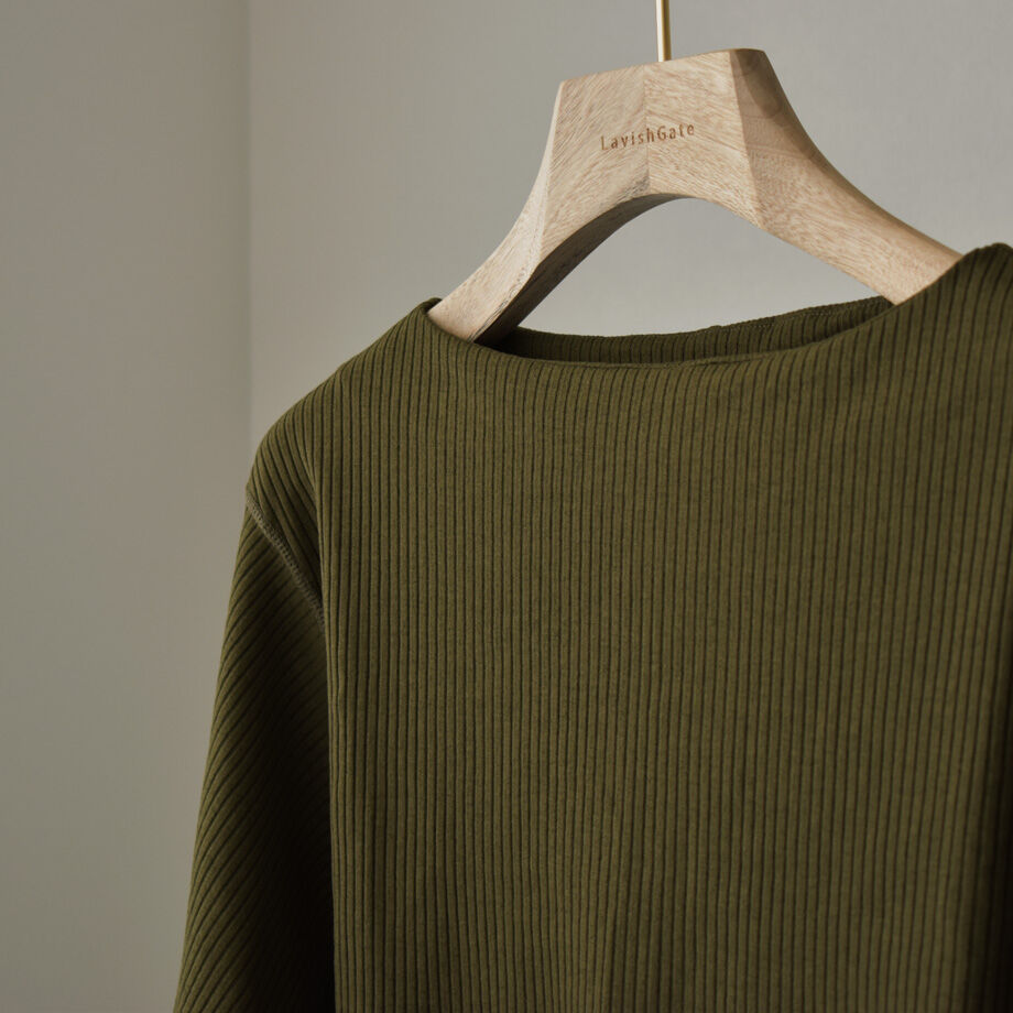 swim-05004 日本製 ドルマンスリーブ ボートネック リブラッシュガード