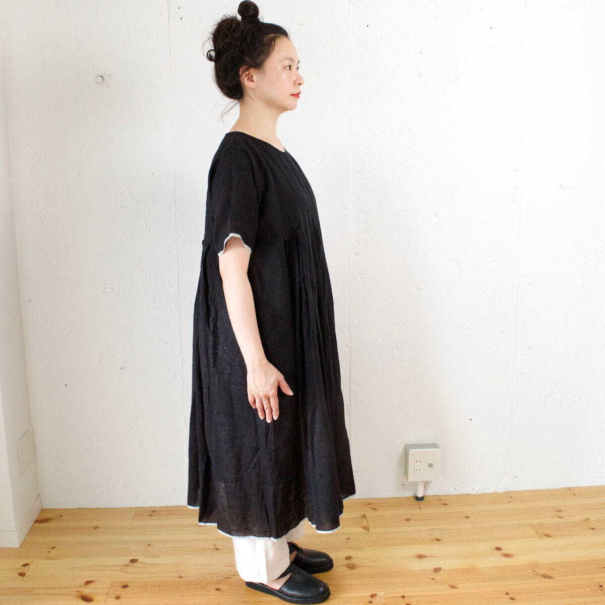 いつでもポイント10倍 maison de soil 古着 リラックス プリーツ