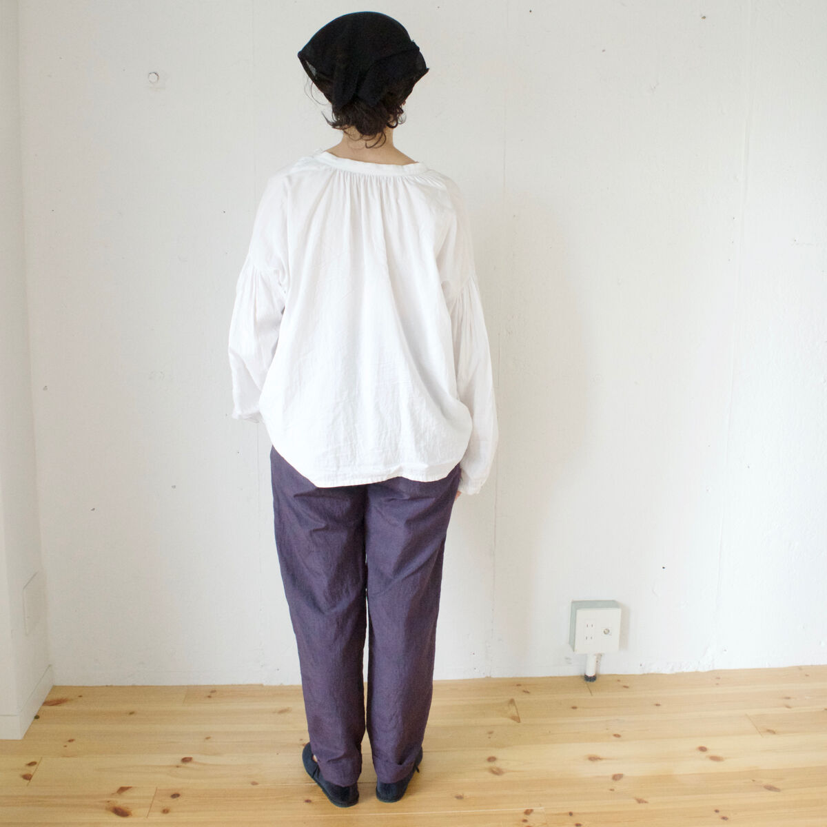 humoresque(ユーモレスク) リネンシルク テーパードパンツ waist belt p...
