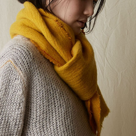 suzuki takayuki (スズキタカユキ) fulling stole カシミヤ100% 縮絨ストール