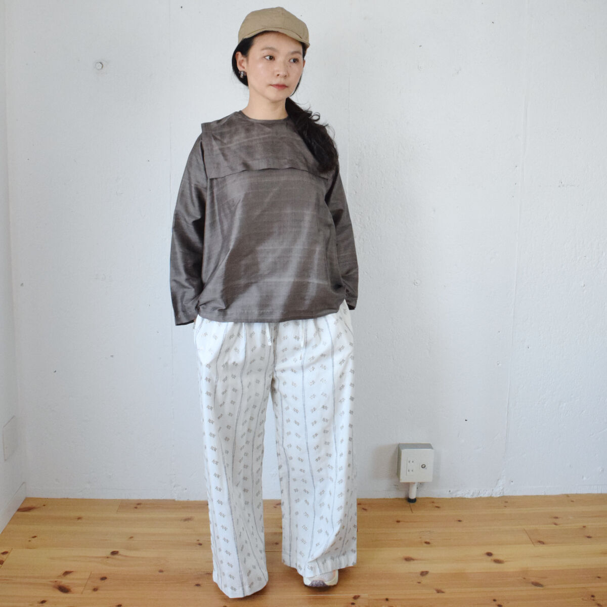 Bunon シルクパンツ