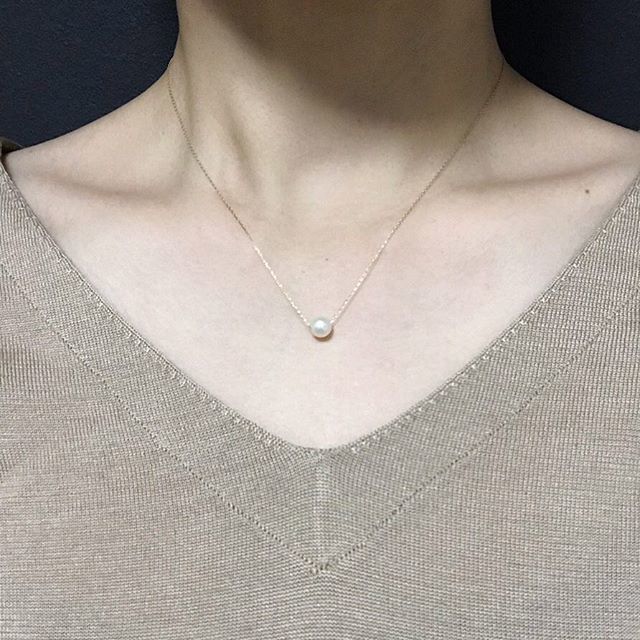 pearl chain necklace | les bonbon pearl chain necklace | les bonbon