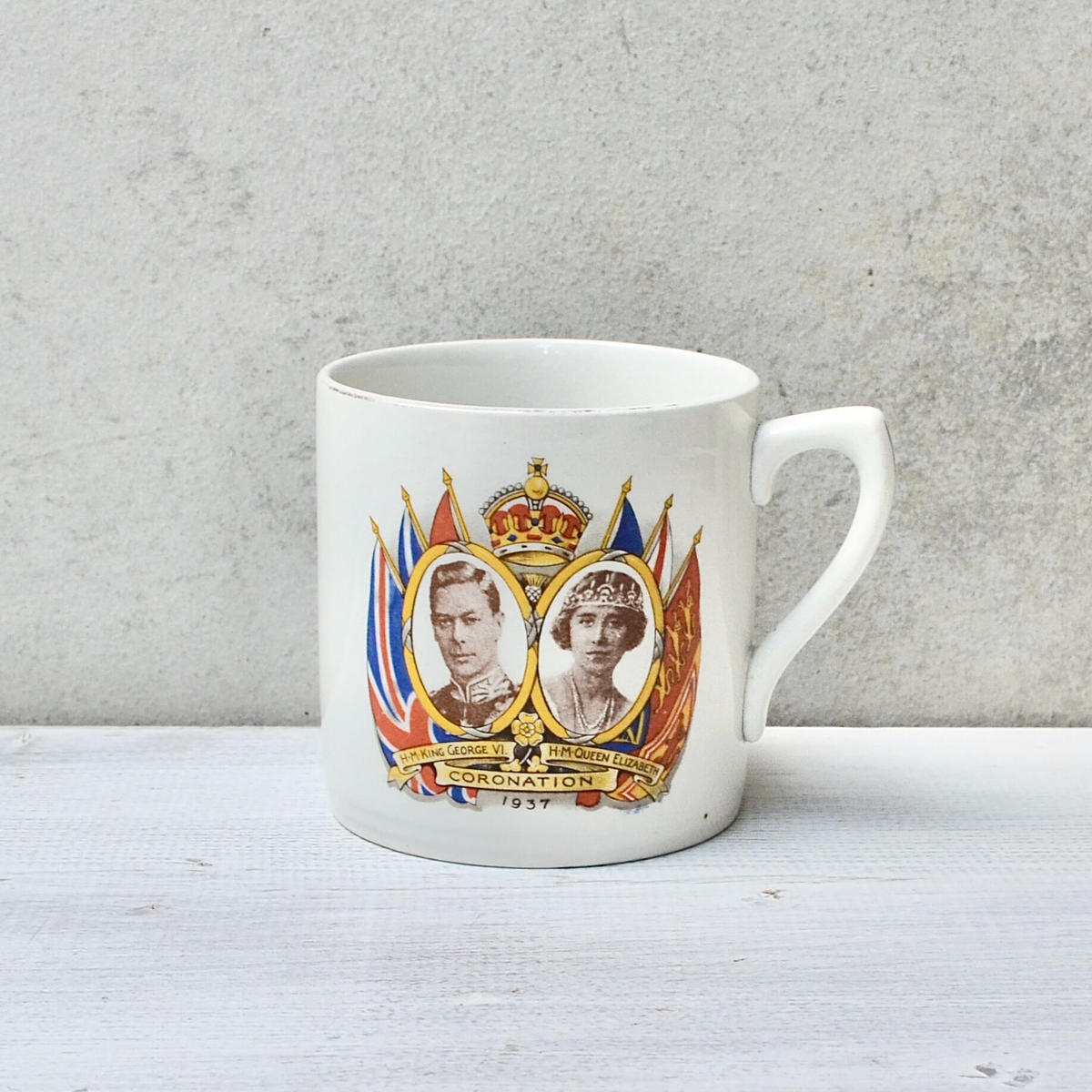 Vintage UK "CORONATION"MUG 1937 KING GEORGE Ⅵ