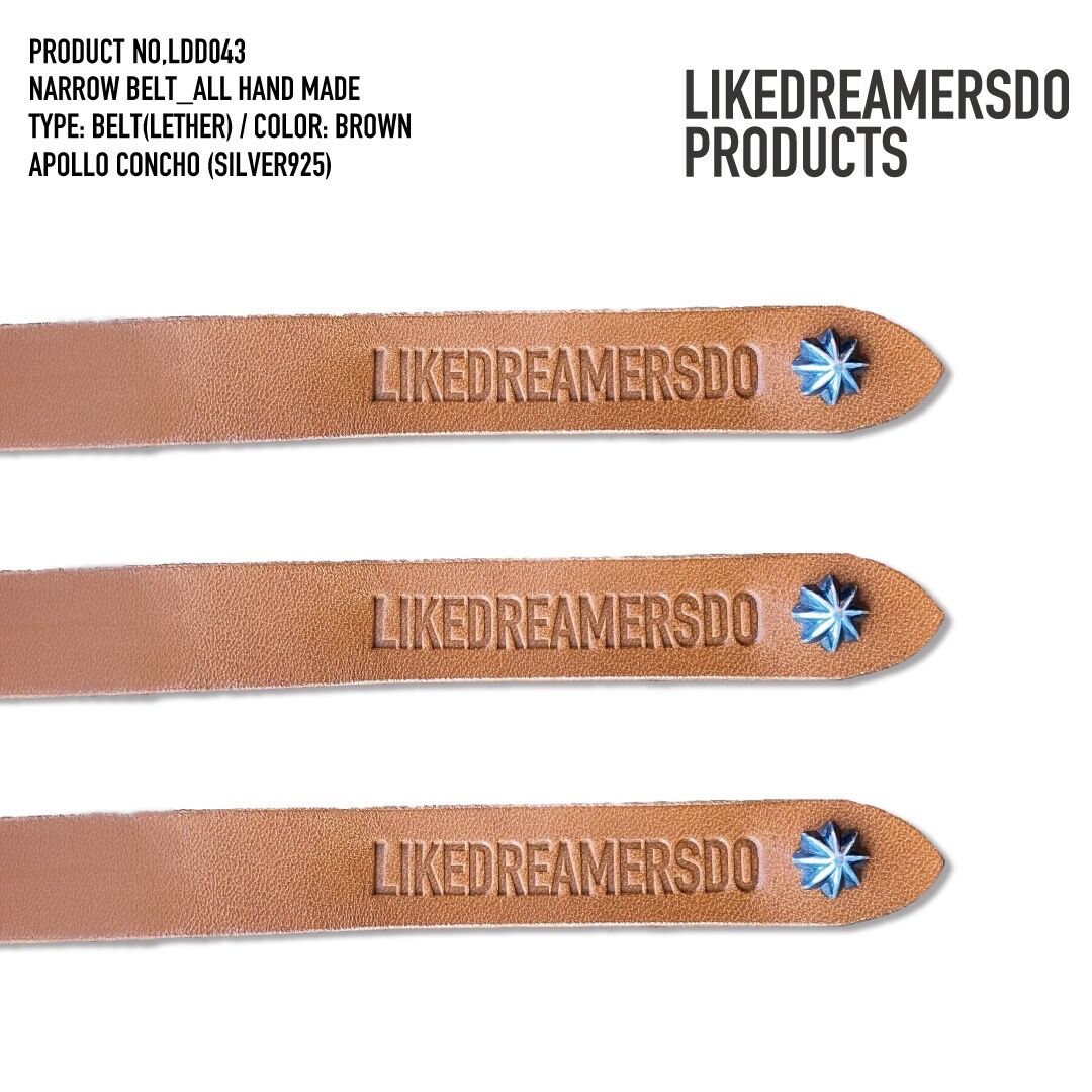 LIKEDREAMERSDO NARROW BELT ベルト NARROW BELT | LIKEDREAMERSDO PRODUCTS
