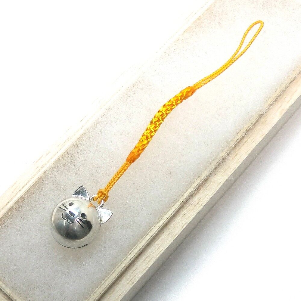 猫の鈴 守り鈴の根付【一点物】No-05 | シルバーアクセサリー工房アンク